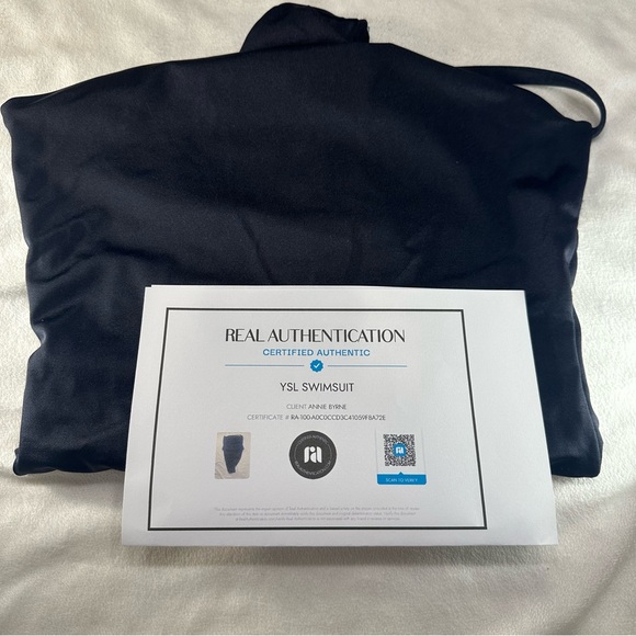 Authentic NWT Saint Laurent Black One-Piece Swimsuit XL - Picture 12 of 12